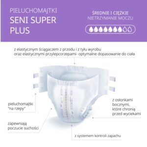 Pannolini Super Seni Plus per adulti XX-Large 10 pezzi